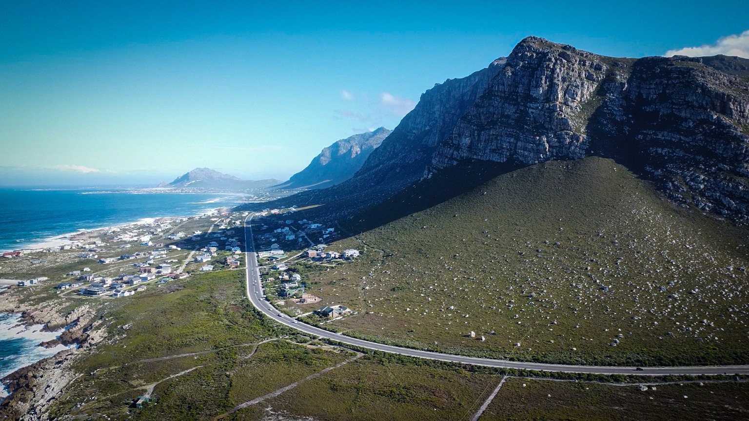 Coastal road along the Hangklip Marathon route